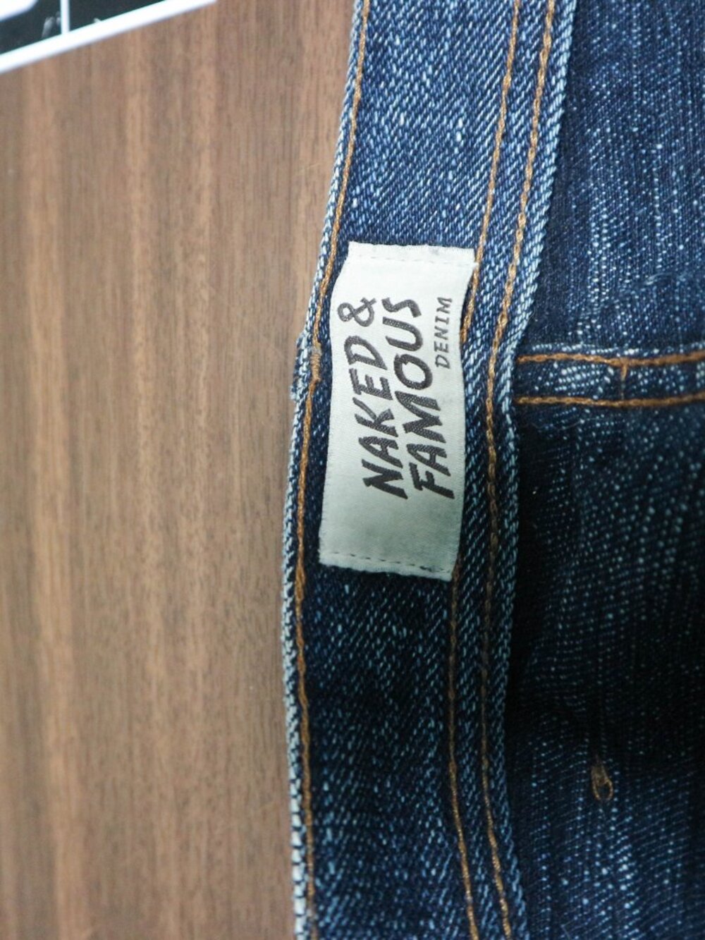 Naked & Famous Okayama Spirit 2 Weird Guy Selvedge Faded Whisker Denim Jeans 34W - Picture 14 of 16
